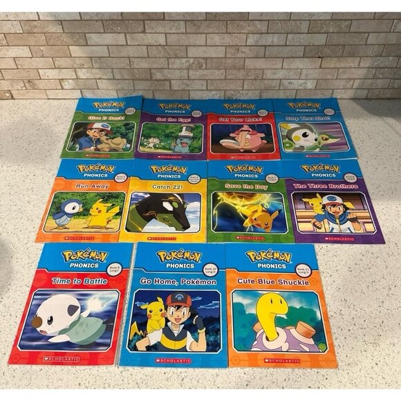 Pokemon Phonics Childrens Books Learning to Read Early Readers Lot 11 - Picture 1 of 3
